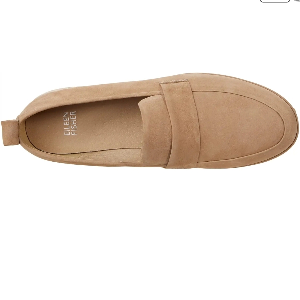 Eileen Fisher Womens Tan Loafers